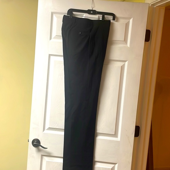 Coach Dress Wool Suit Pants Black Unhemmed - Picture 2 of 8